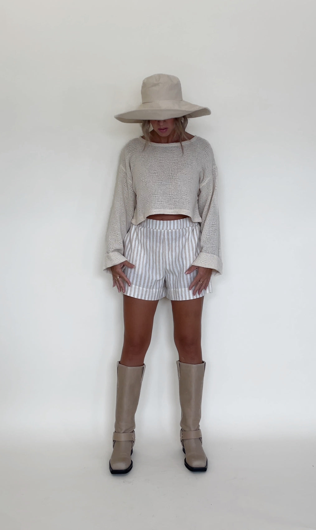 Sierra Lounge Shorts in Beach Stripe