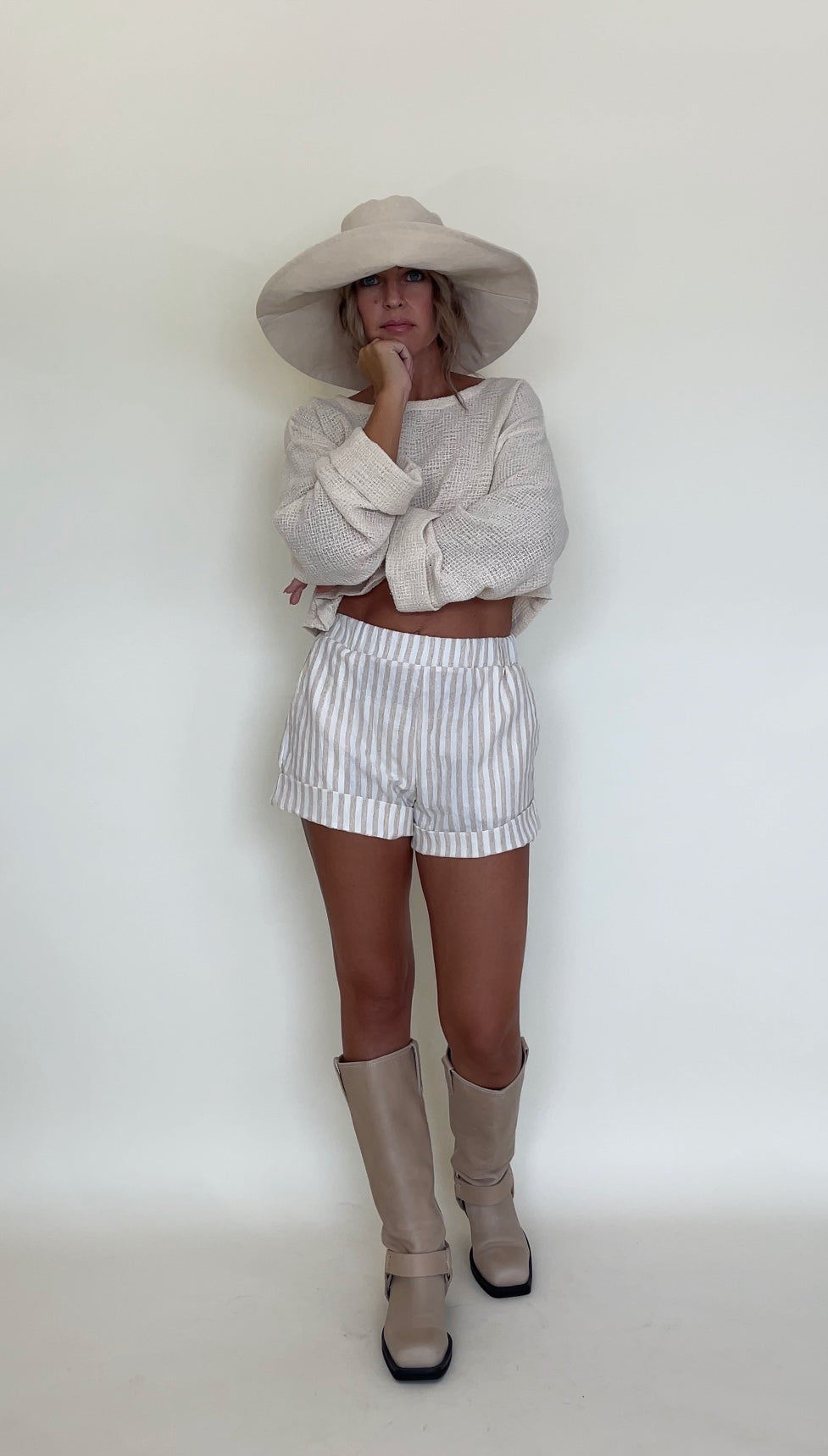 Sierra Lounge Shorts in Beach Stripe