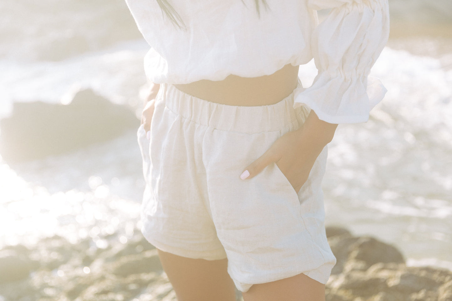 Sierra Linen Lounge Short