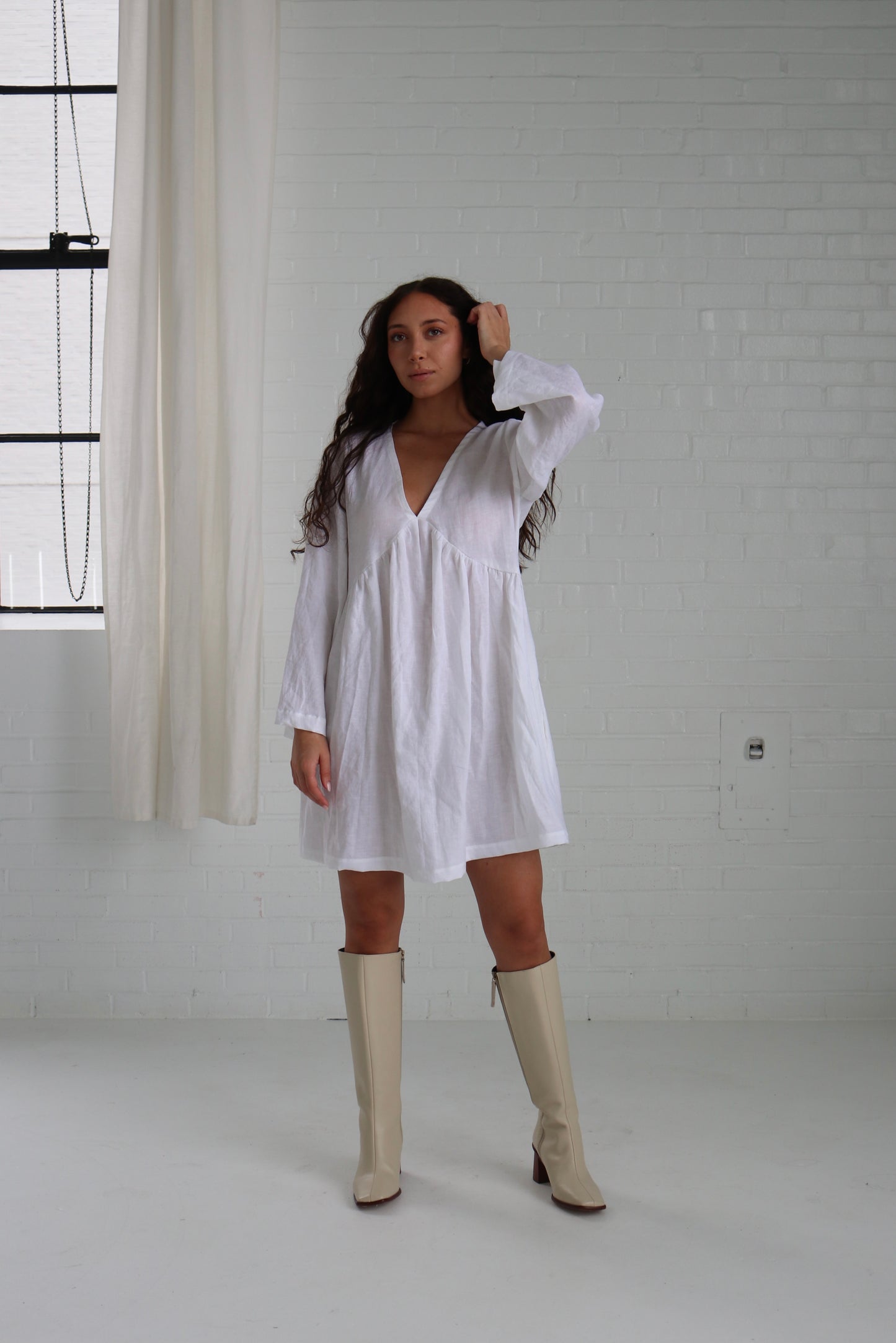 Ewa Linen Mini Dress