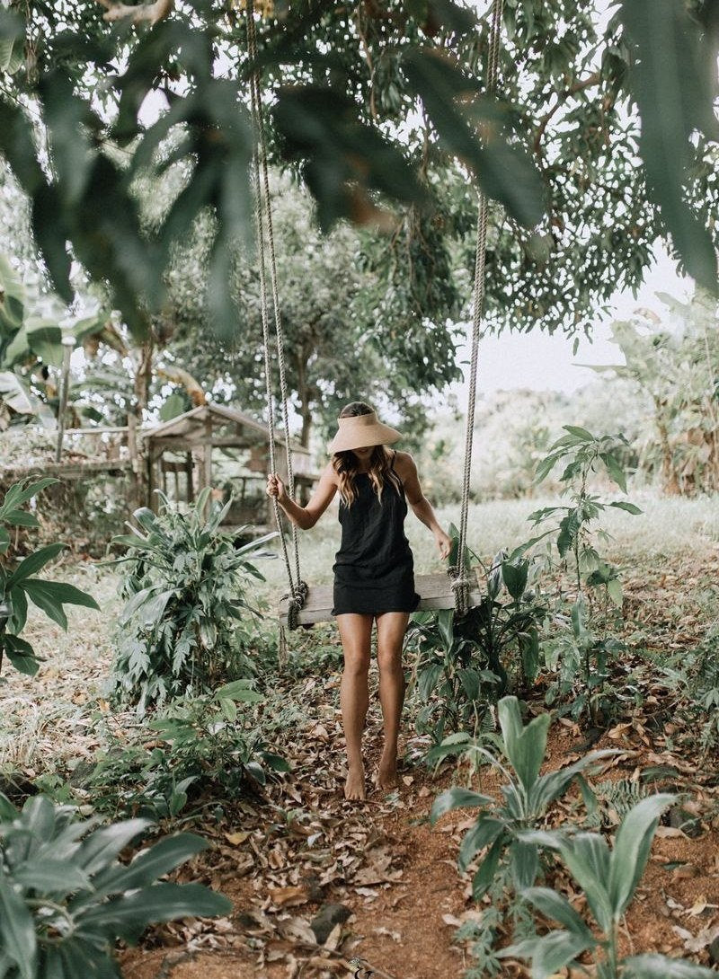 Thames Linen Apron Dress